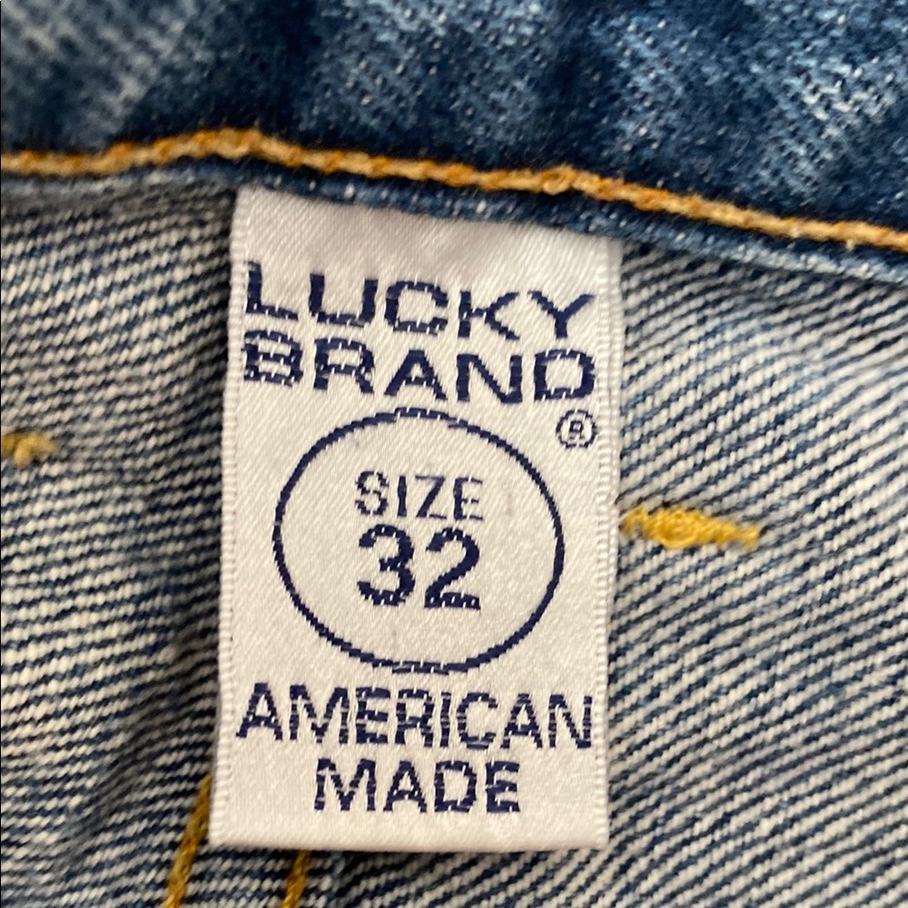 Lucky Brand Dungarees Straight Leg Jeans/Made in USA/Size 32 - Picture 7 of 10
